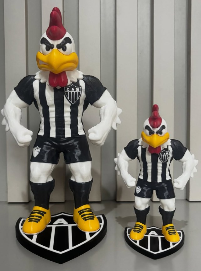 Bonecos mascote Galo